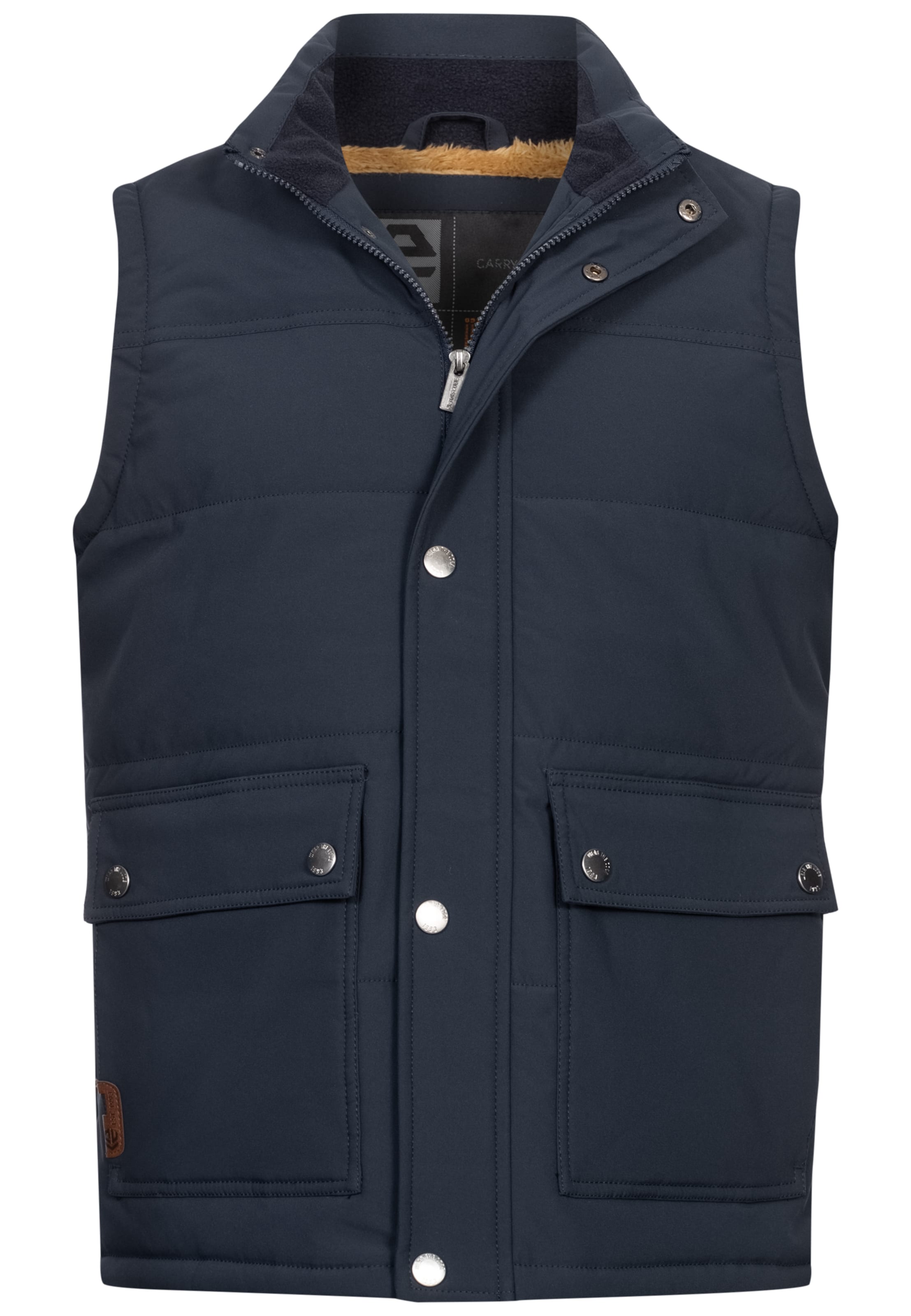 INDICODE JEANS Vest in Blue: front