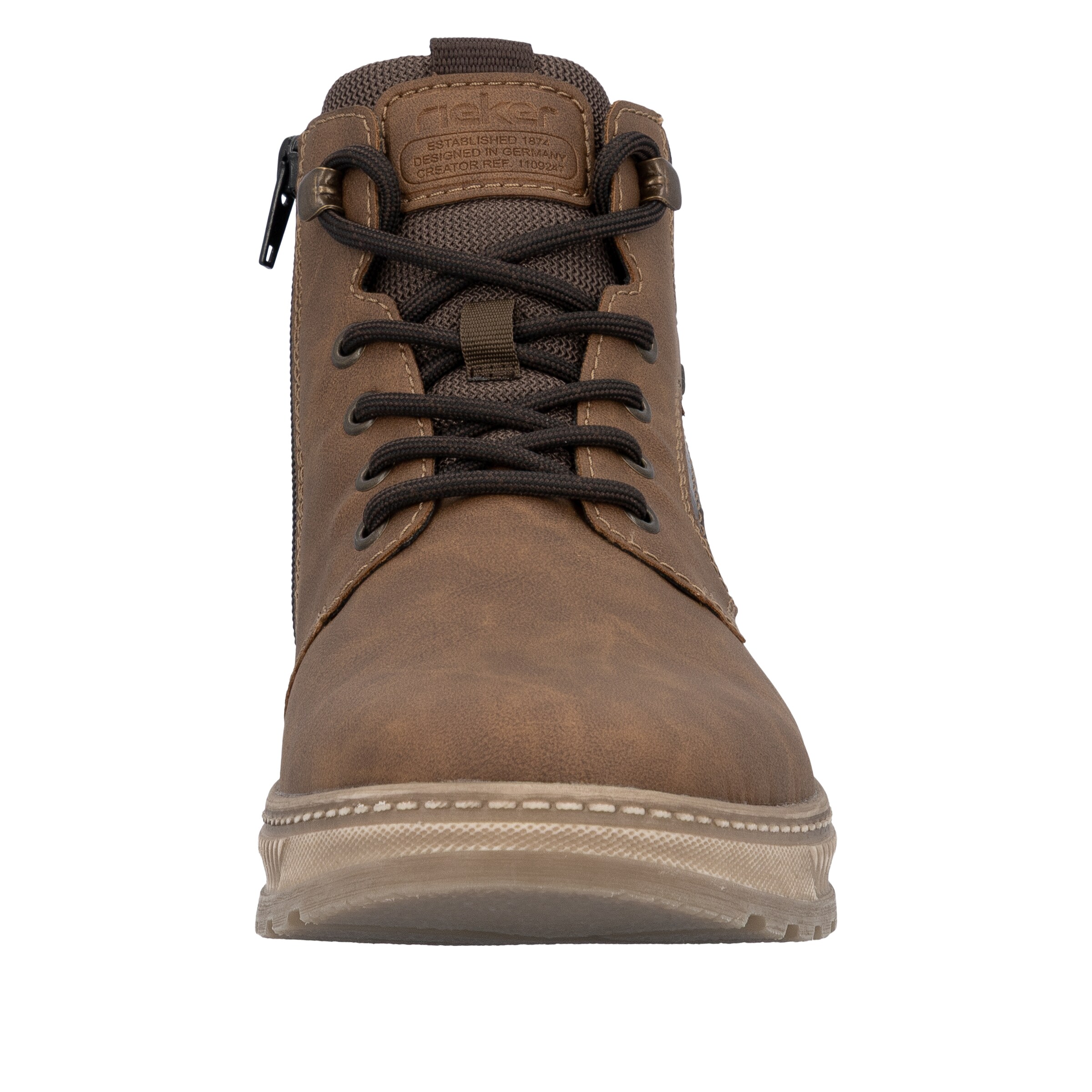 Bottines à lacets Rieker en marron