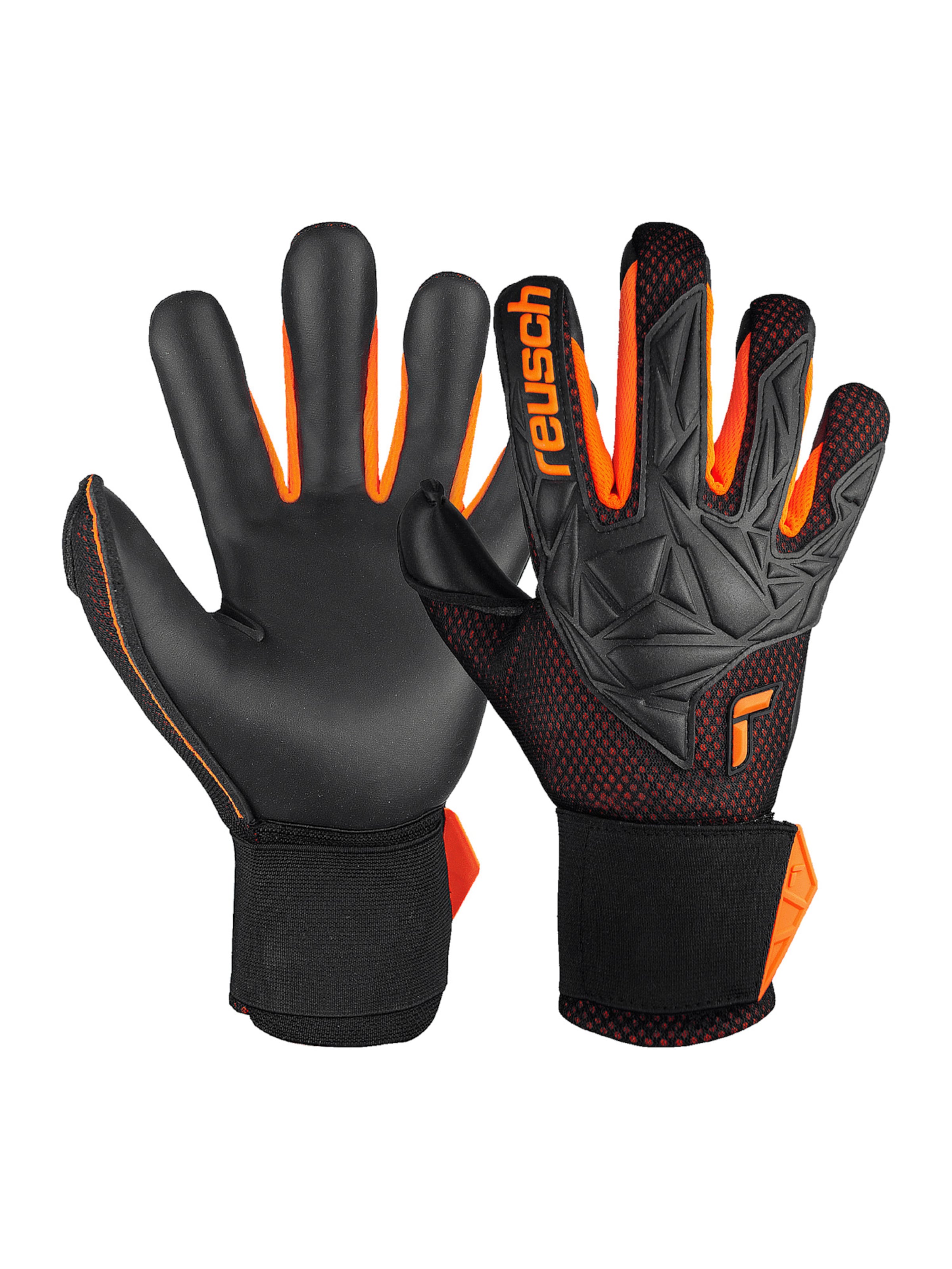 REUSCH Sporthandschuhe in orange / schwarz, Produktansicht