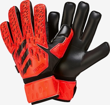 ADIDAS PERFORMANCE Athletic Gloves in Red: front