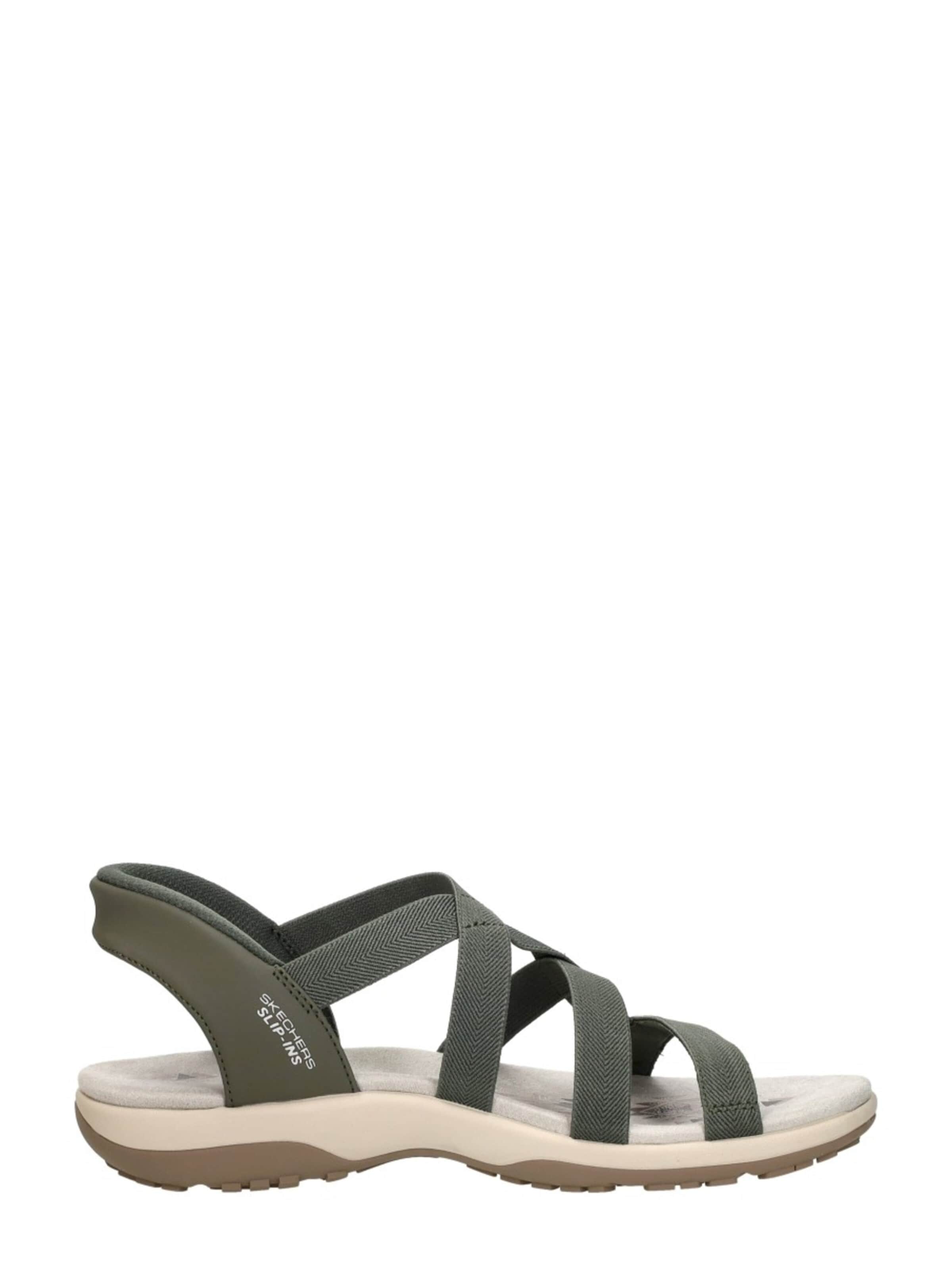 SKECHERS Sandal 'Slip-Ins: Reggae Slim' in Green