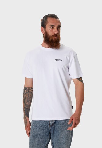 Oldskull Shirt in Weiß: Vorderseite