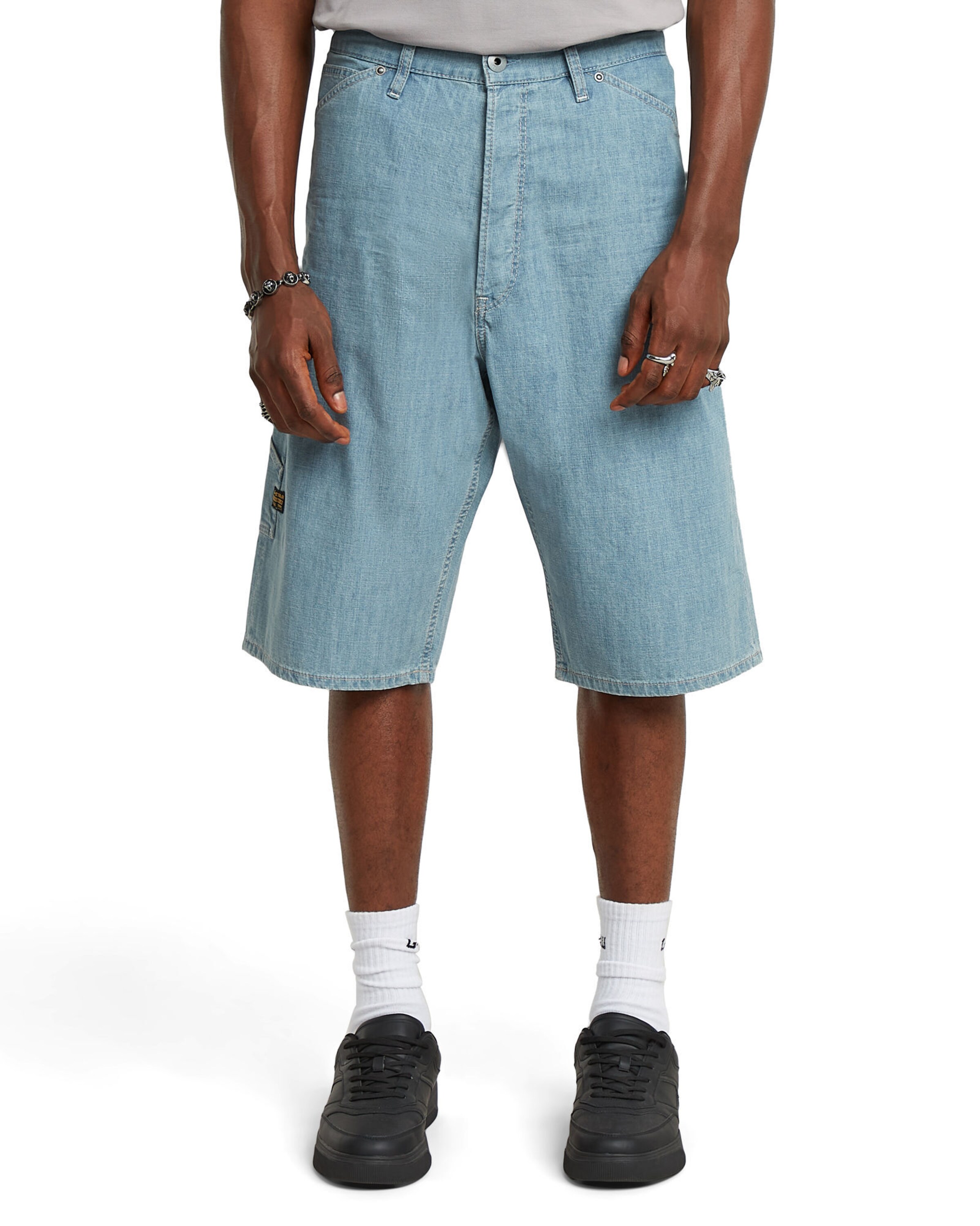 G-STAR Loosefit Jeans in Blauw: voorkant