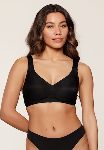 LingaDore Bandeau BH in Zwart: voorkant