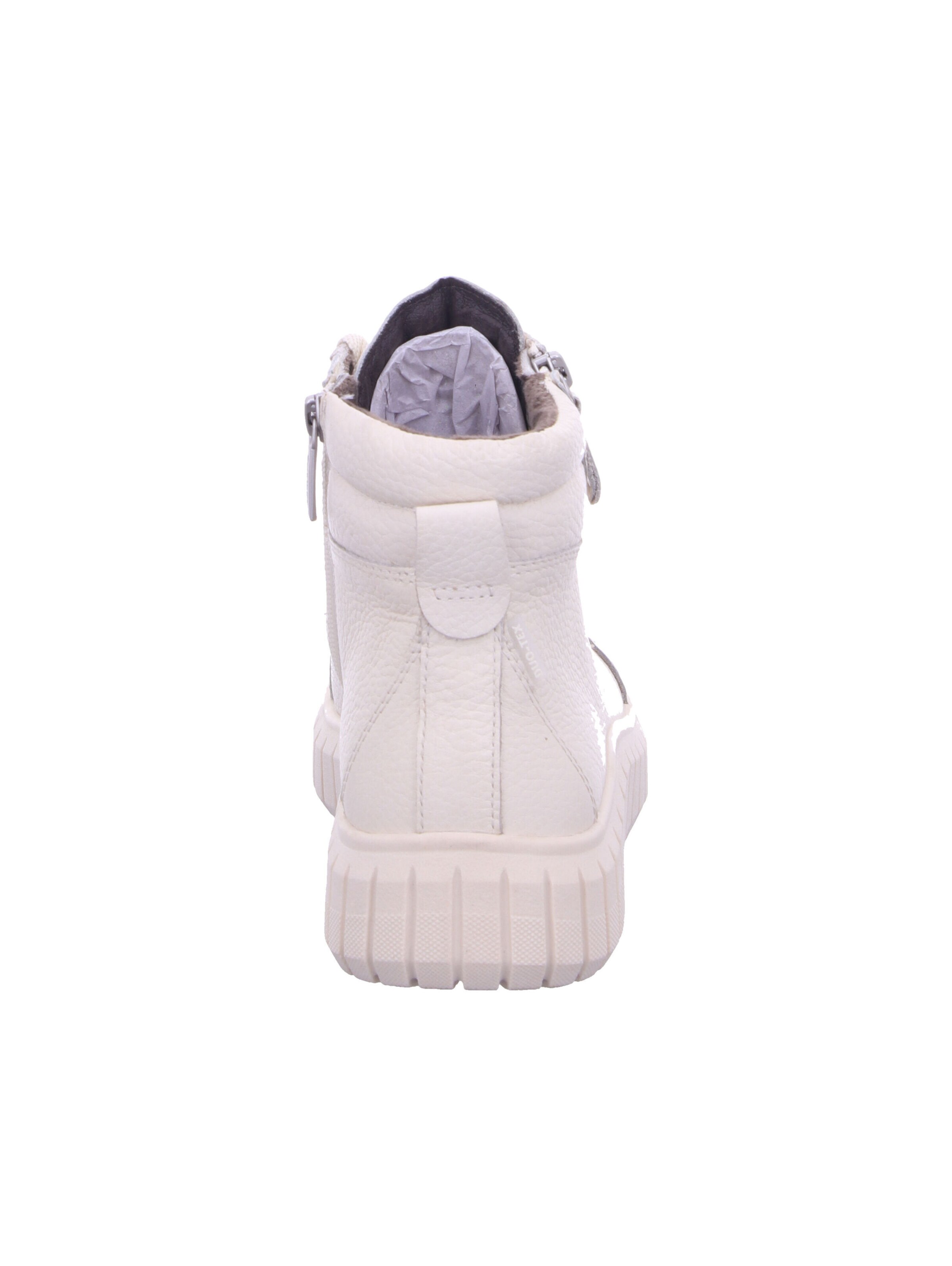 Tamaris Lace-Up Ankle Boots in White