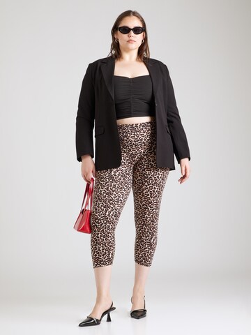 ONLY Carmakoma Skinny Legginsy 'CARTime' w kolorze czarny