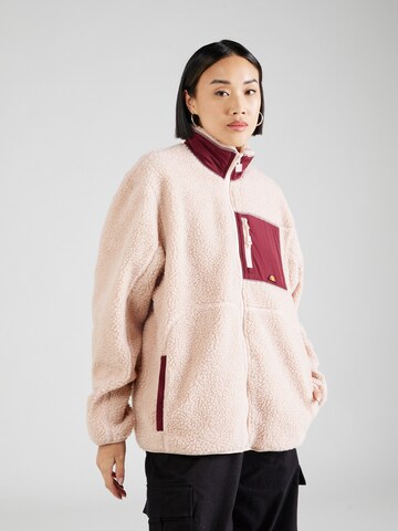 ELLESSE Fleece Jacket 'Martucci' in Pink: front