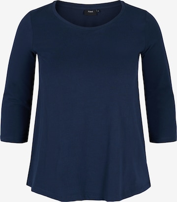 T-shirt Zizzi en bleu : devant