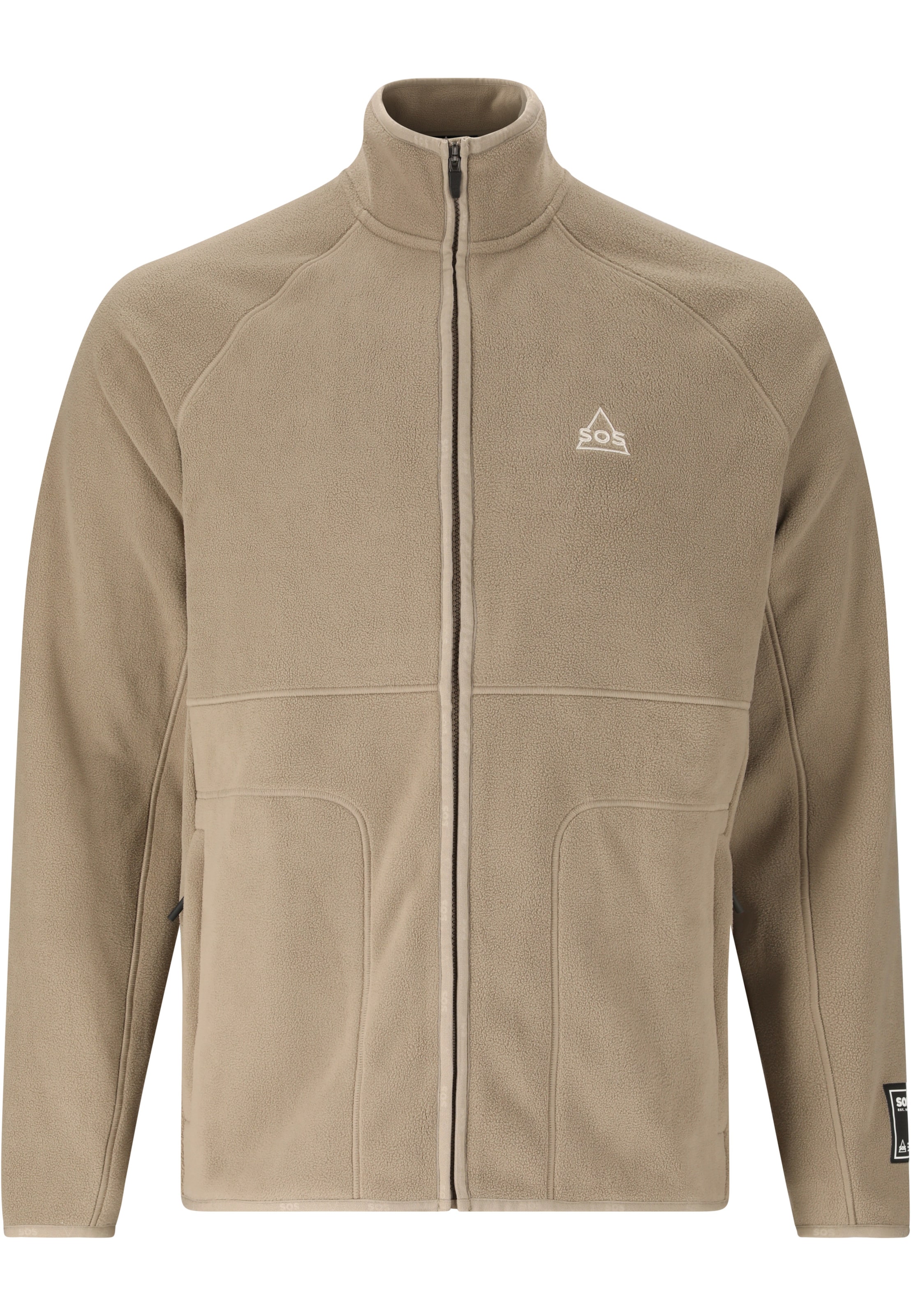 SOS Funktionele fleece-jas 'Munson' in Bruin: voorkant