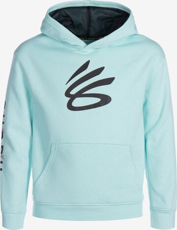 UNDER ARMOUR Sweatshirt in Blue: front