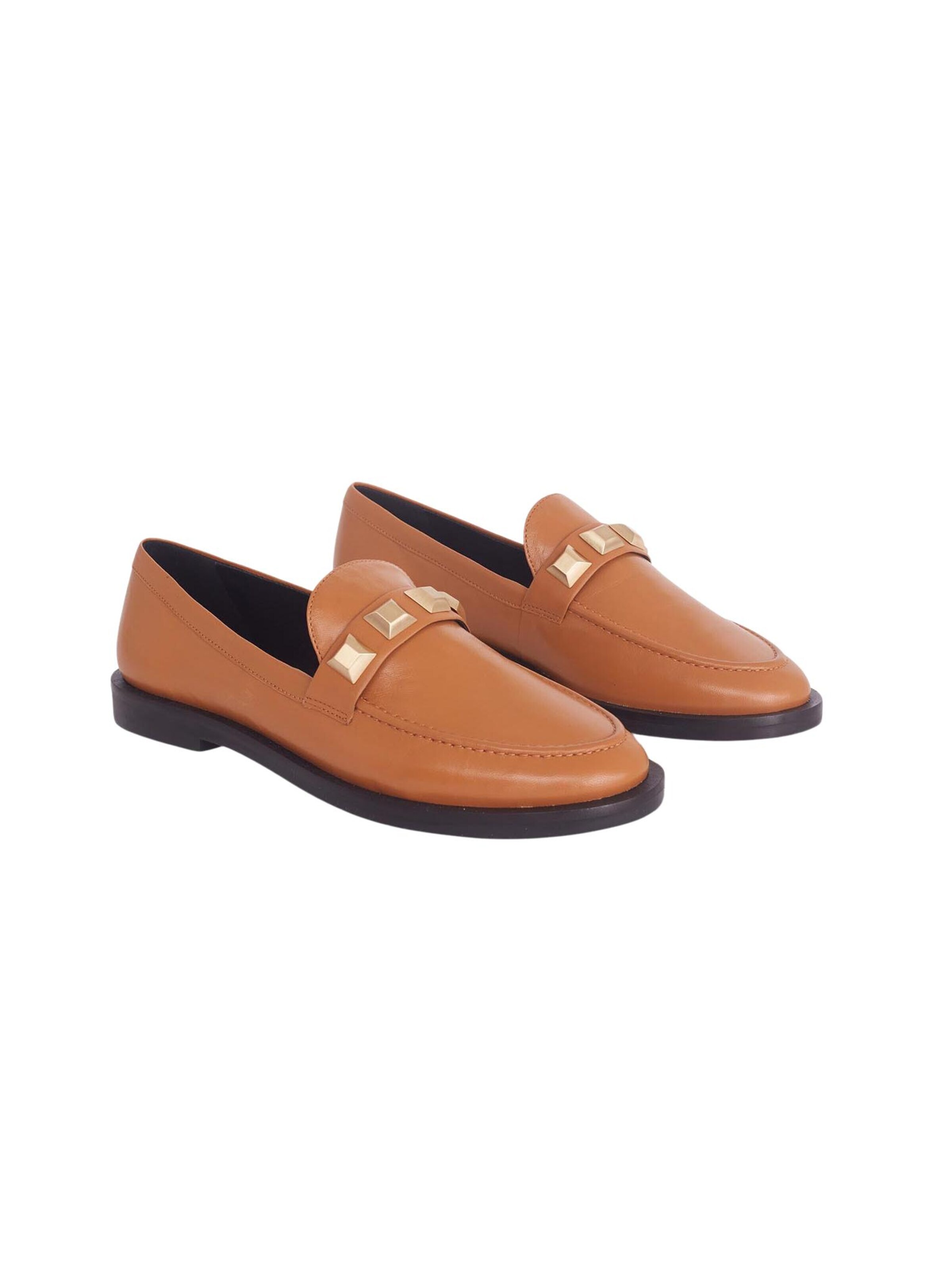 Mocassino 'Mocassins Caete en cuir Caramel' di Mangara Atelier in marrone