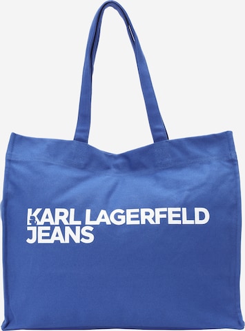 KARL LAGERFELD JEANS Шоппер в Синий: спереди