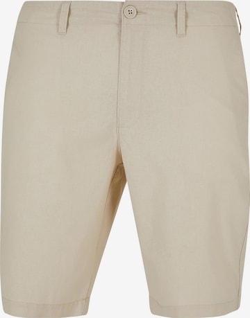 Urban Classics Chino kalhoty – béžová: přední strana