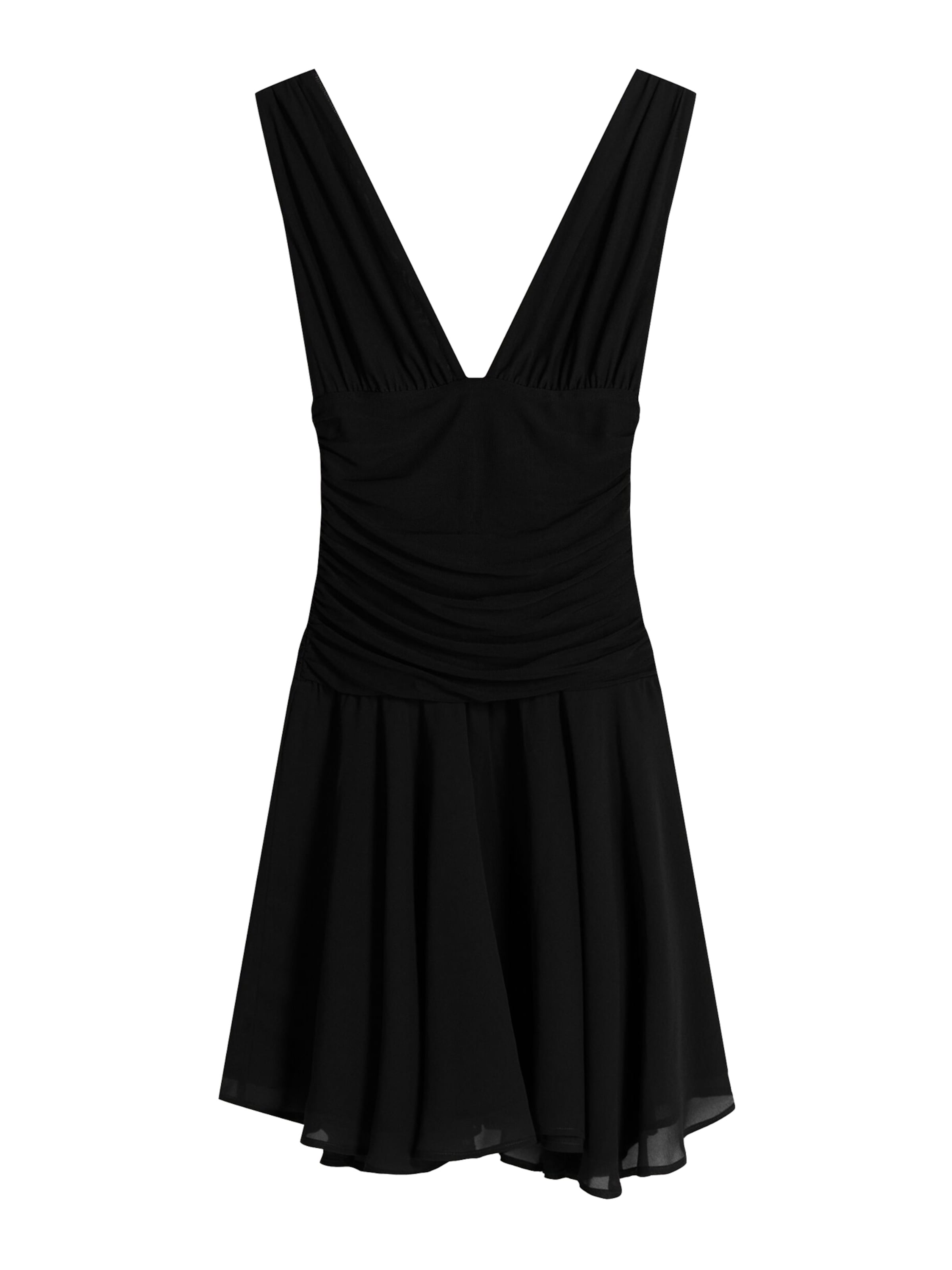 Bershka Robe en noir, Vue avec produit