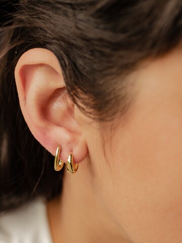Hey Happiness Ohrringe 'Dome Hoop' in Gold