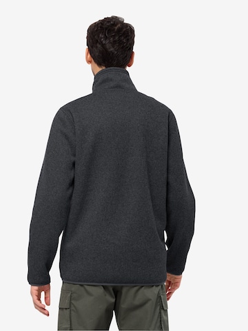 JACK WOLFSKIN Athletic Fleece Jacket 'Robson Fjord' in Grey