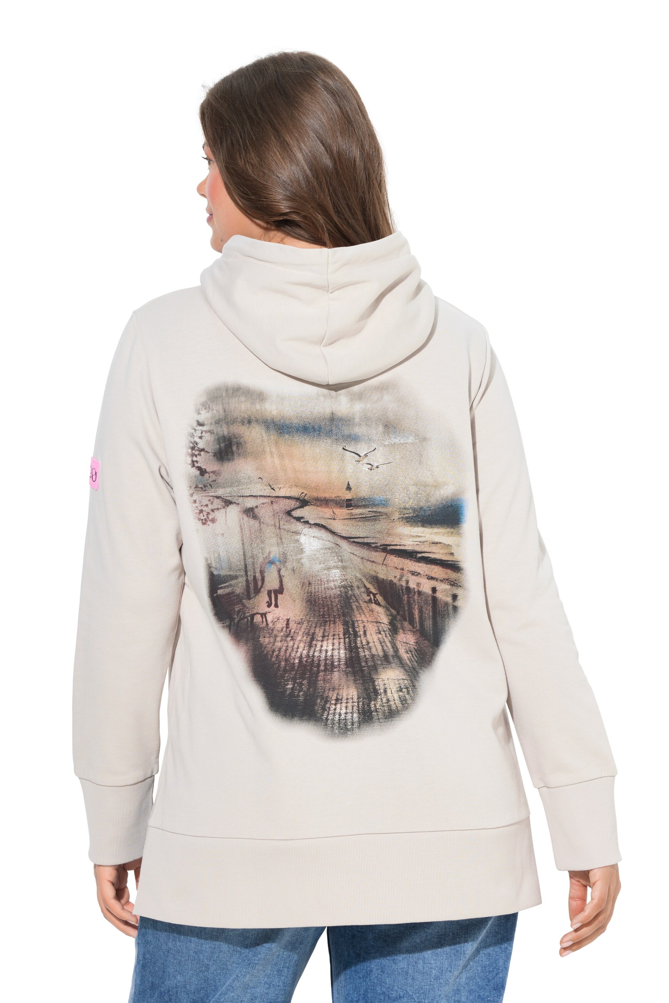 LAURASØN Sweatshirt in Beige: voorkant