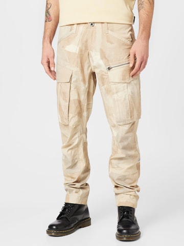 G-Star RAW - Regular Calças cargo em bege: frente