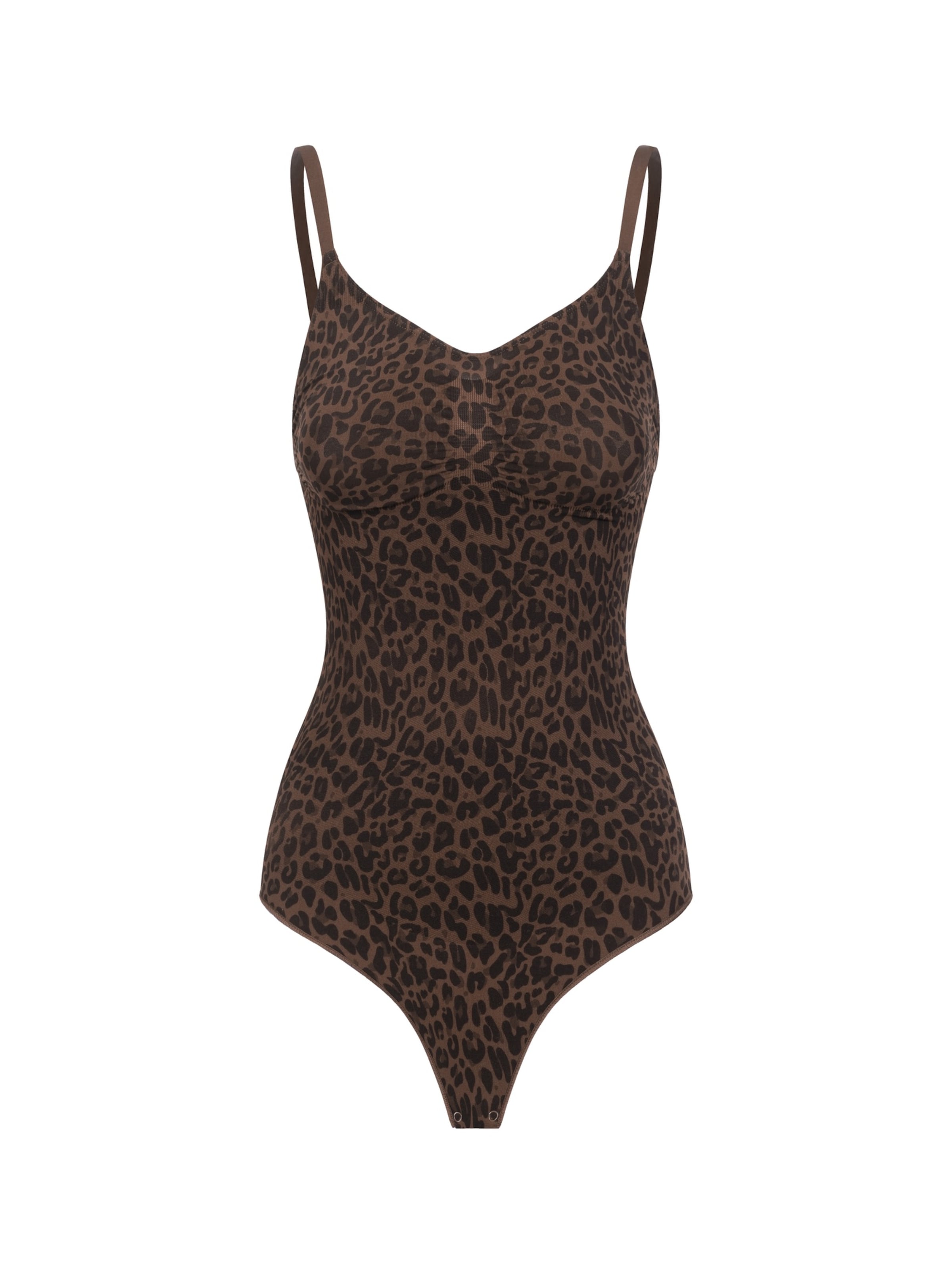 cfab Shapingbody 'Sculpting Shapewear mit String'‌‌‌‌‌‌‌‌ in XS in braunmeliert, Produktansicht