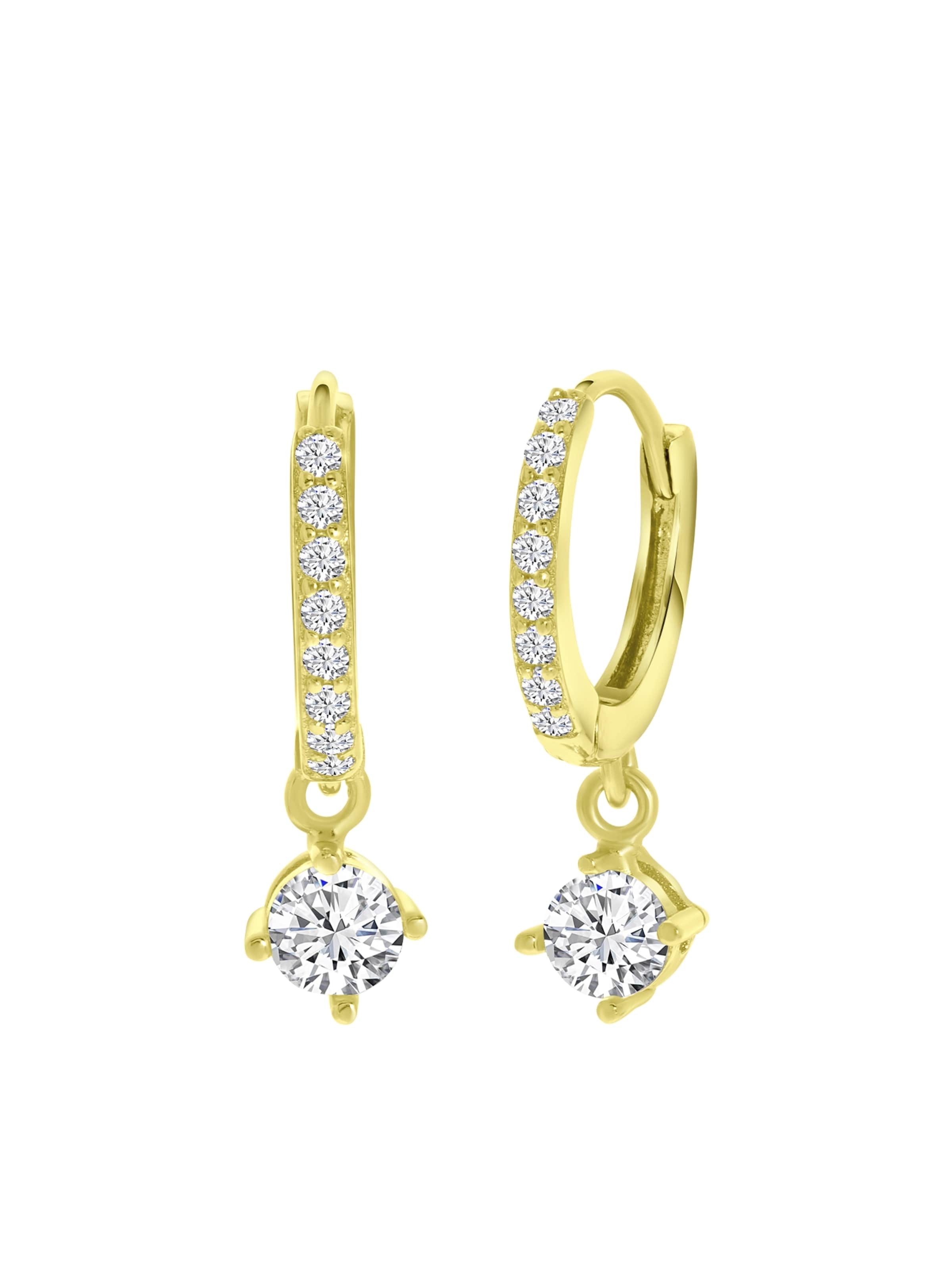 Lucardi Oorbellen in Goud: voorkant