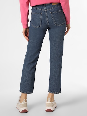 BOSS Black Regular Jeans ' Straight Crop 2.0 ' in Blau