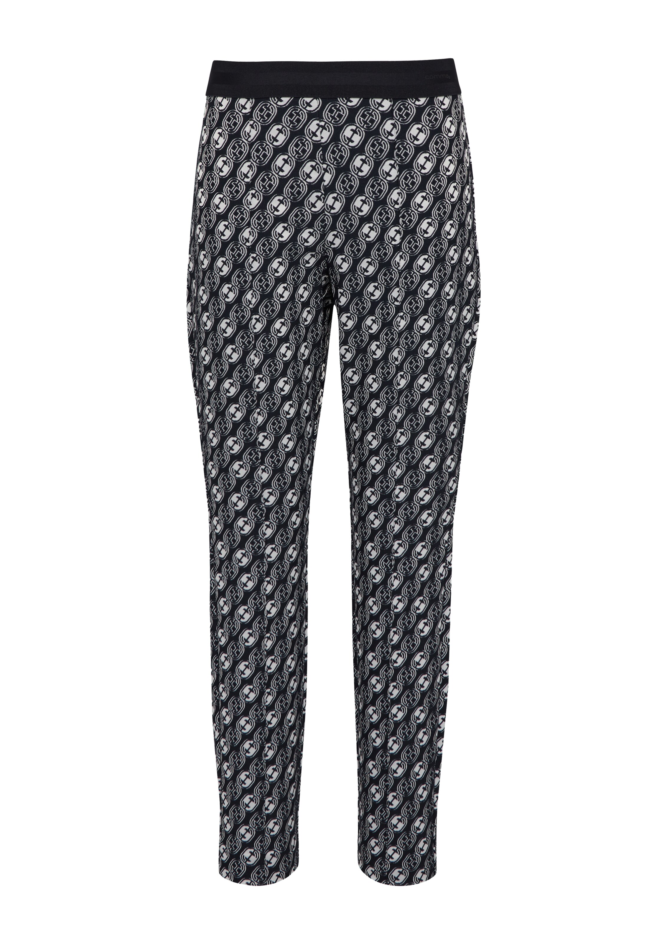 Coupe slim Pantalon COMMA en bleu : devant