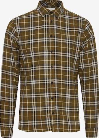 BLEND Regular fit Button Up Shirt in Green: front