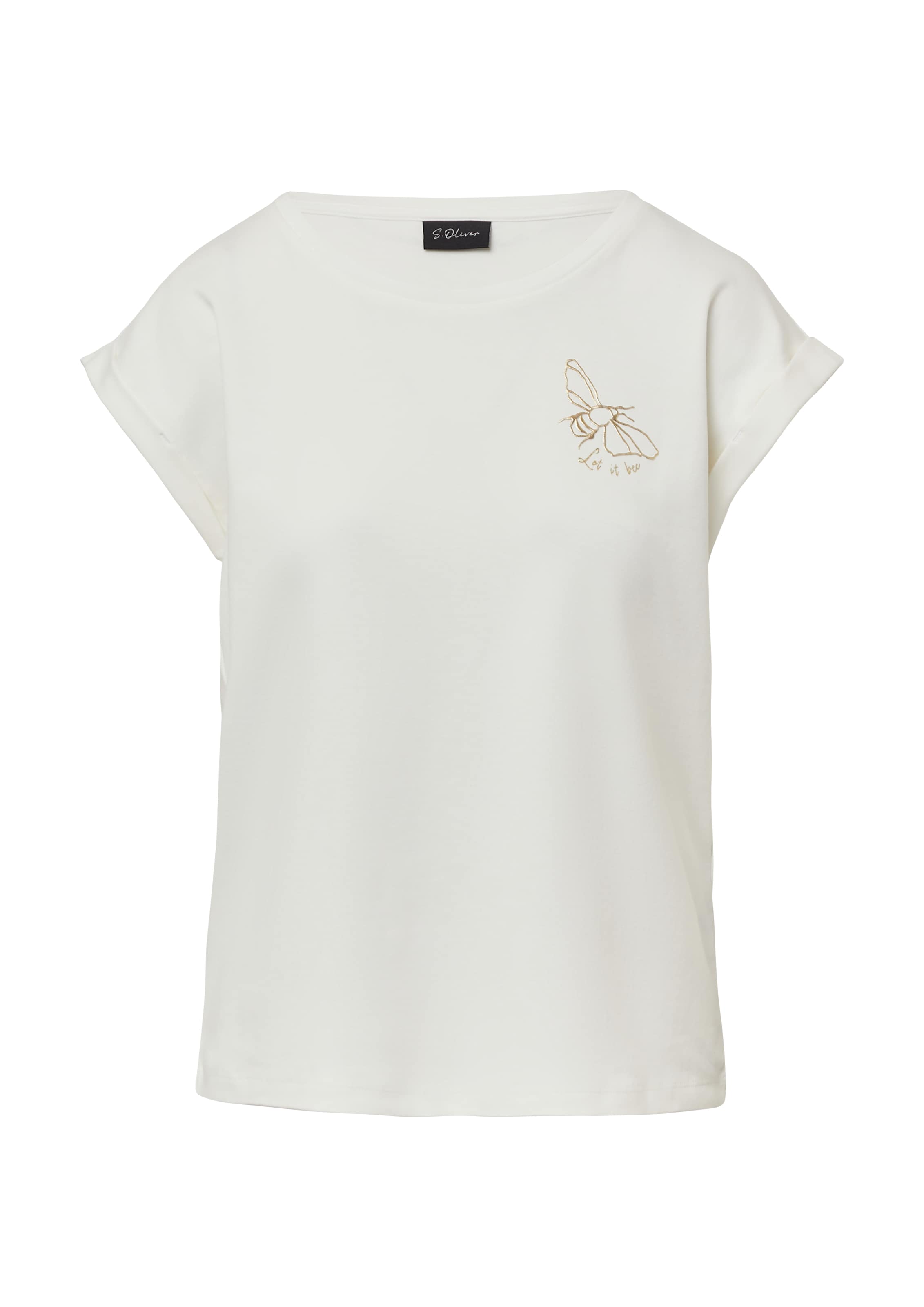 s.Oliver BLACK LABEL Shirt in Beige: Vorderseite