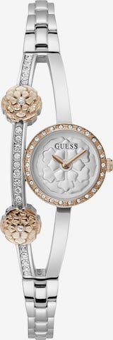 GUESS Analoog horloge ' CHLOE ' in Zilver: voorkant