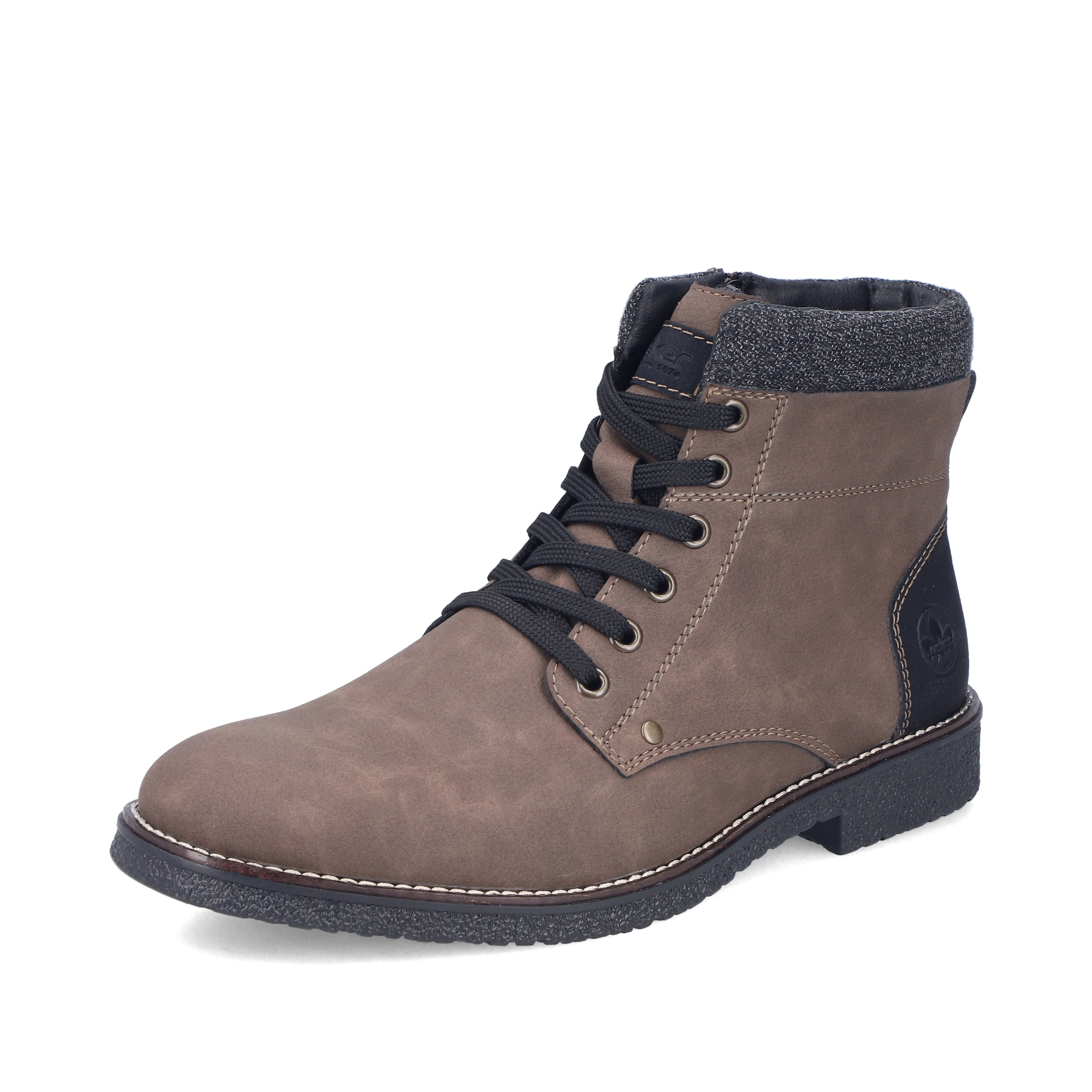 Rieker Lace-Up Boots in Brown: front