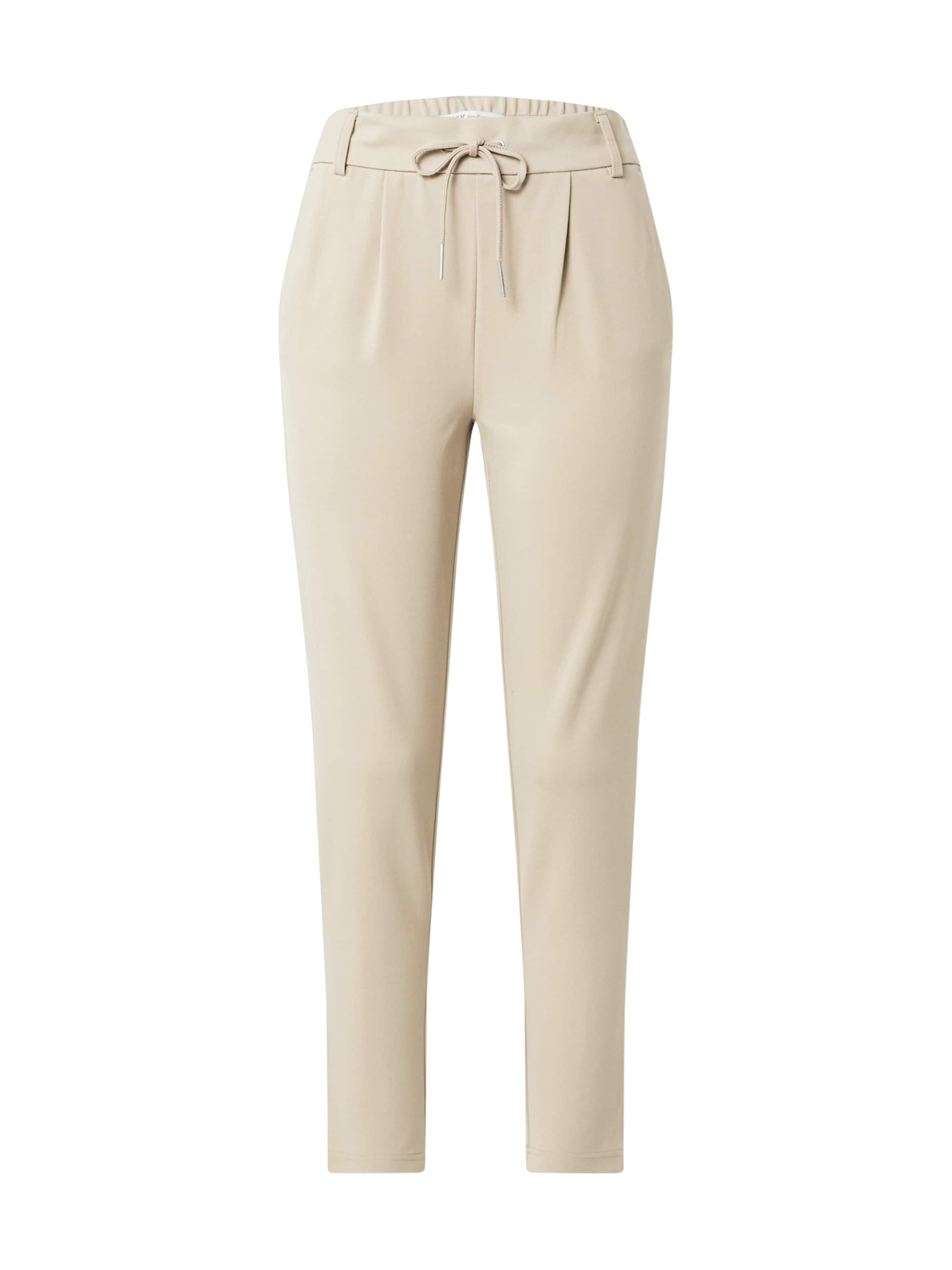 ONLY Slim fit Pleat-Front Pants 'ONLPoptrash' in Beige: front