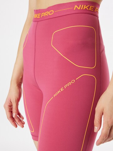 NIKE - Skinny Calças de desporto em rosa