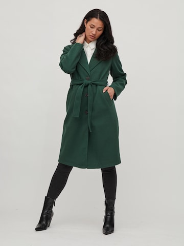 VILA Přechodný kabát 'Poko' – zelená: přední strana