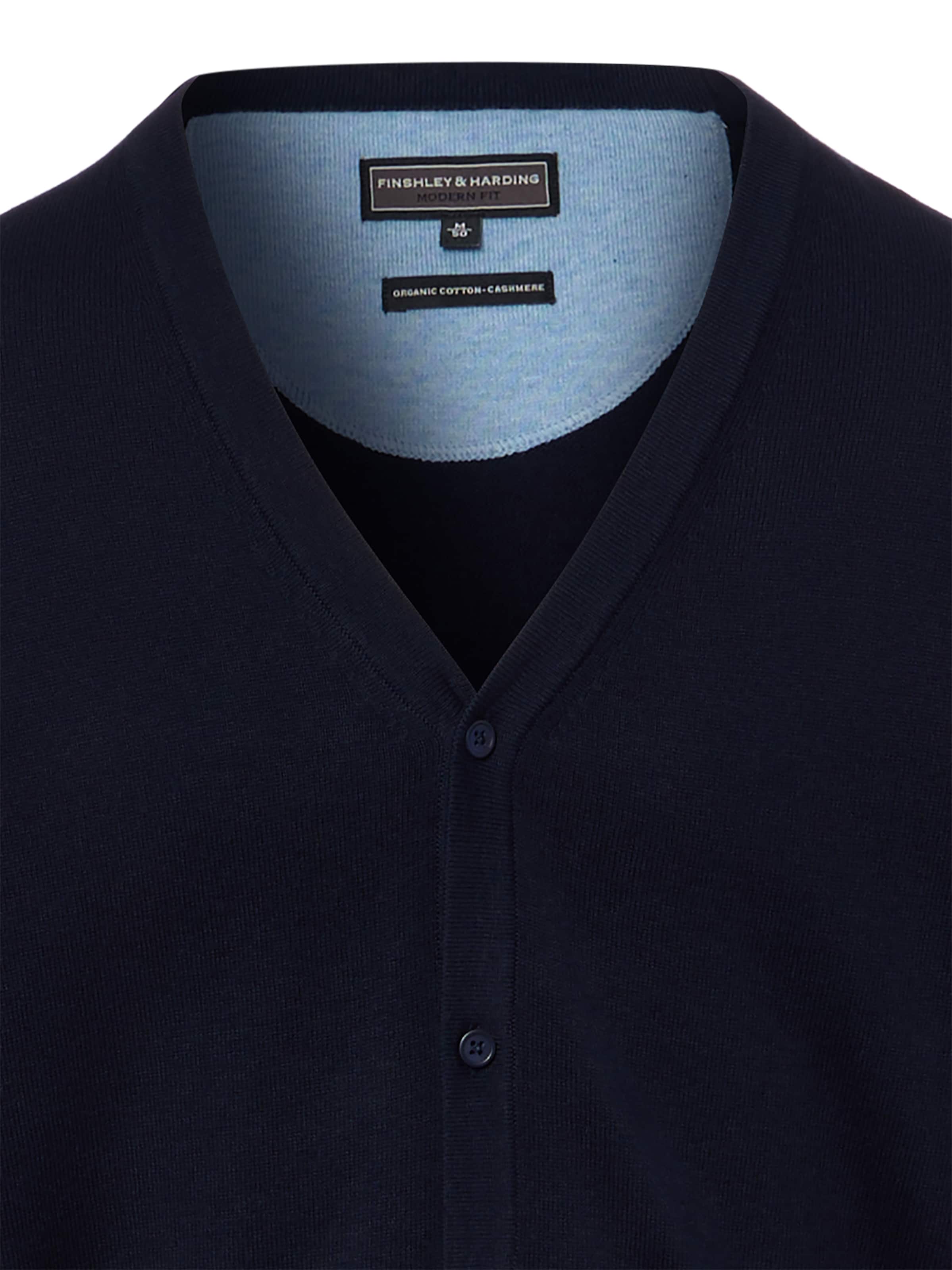 Finshley & Harding Knit cardigan in Blue