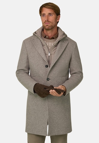 Boggi Milano Winterjas in Bruin: voorkant
