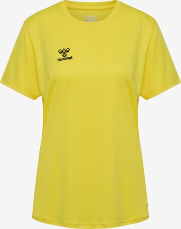 Hummel Shirt in Geel: voorkant
