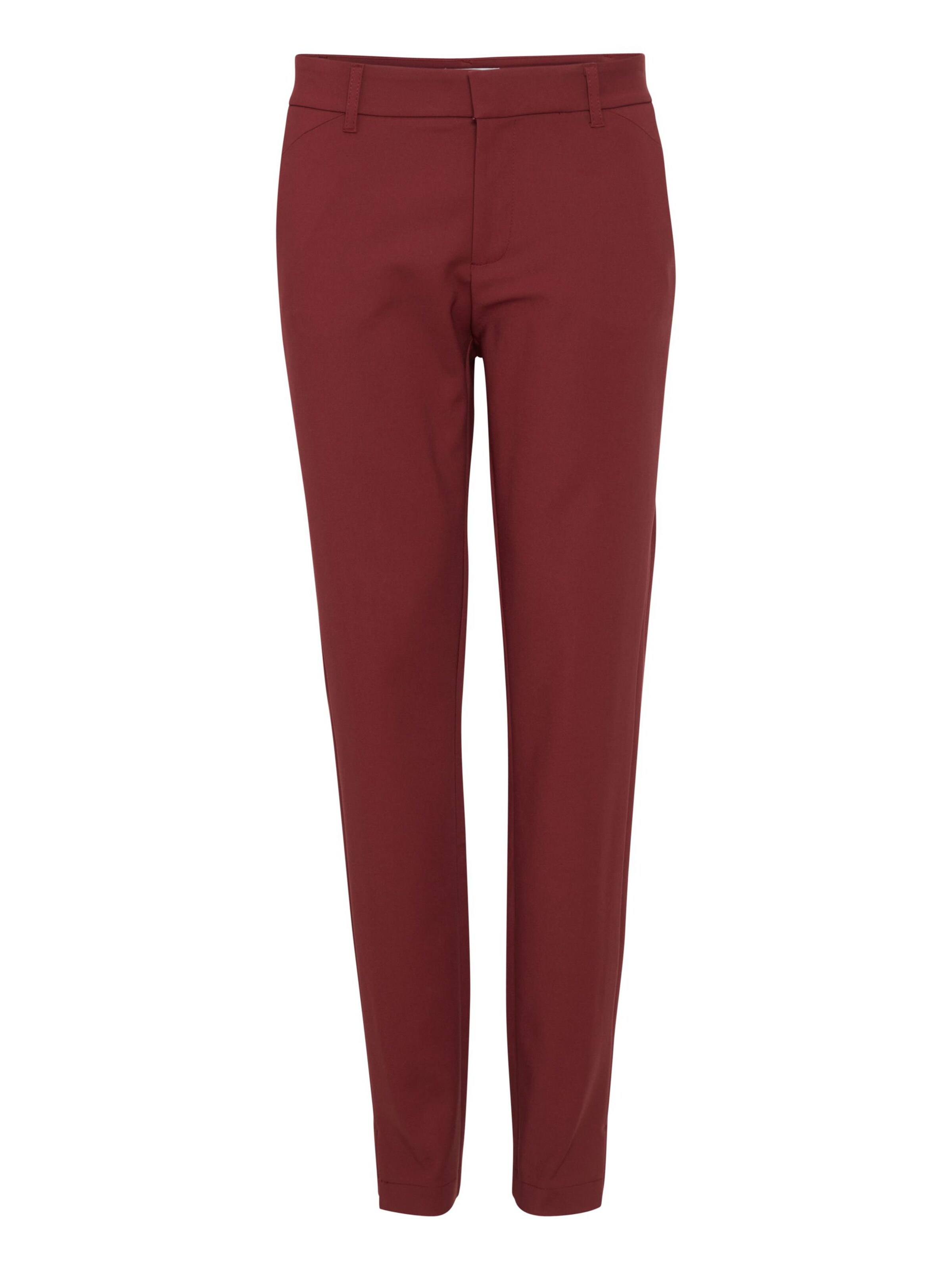 Coupe slim Pantalon chino 'BINDY' PULZ Jeans en rouge : devant