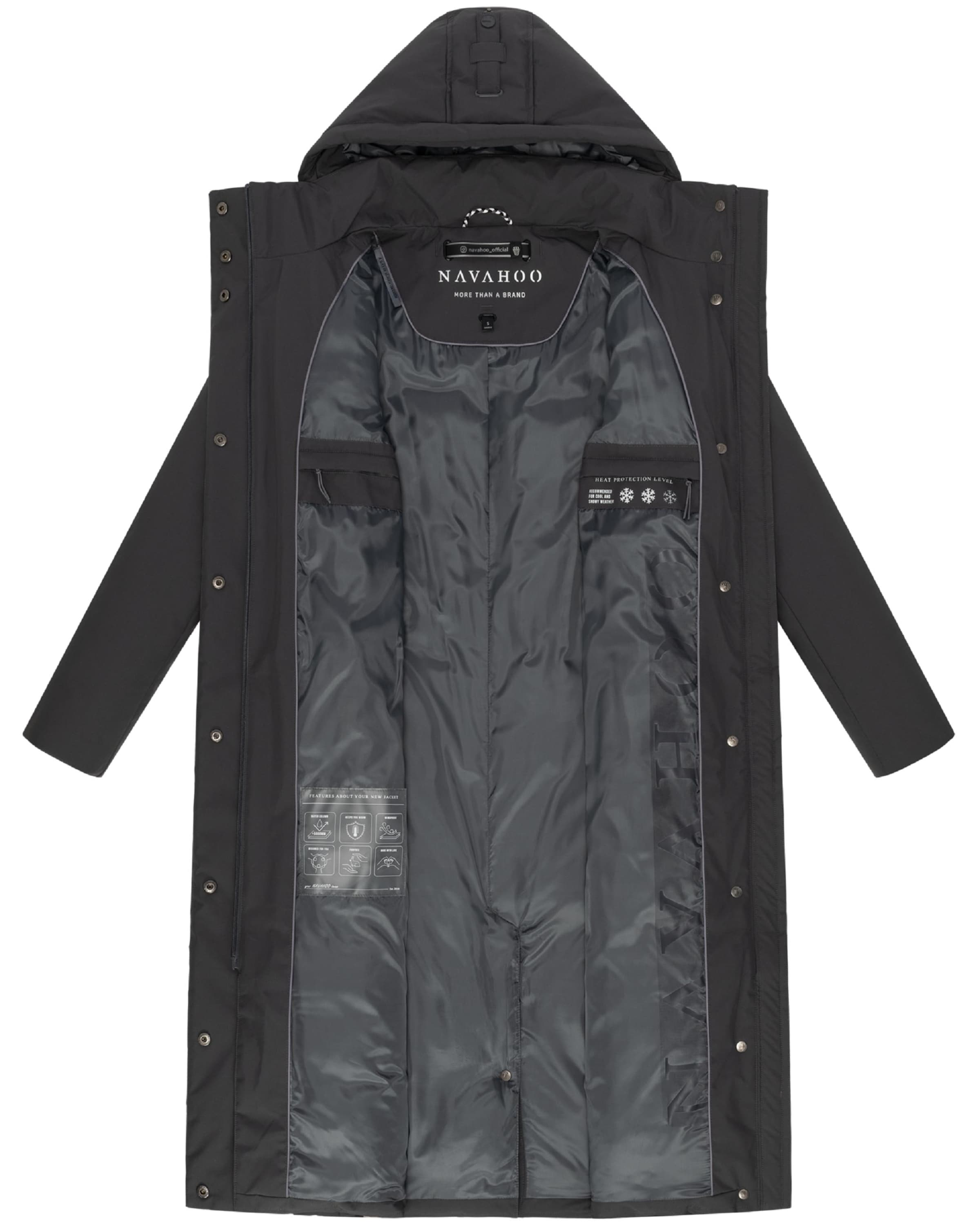 Manteau fonctionnel 'Waldbummler 14' NAVAHOO en gris