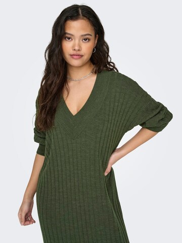 ONLY Knitted dress 'ONLNEW TESSA' in Green