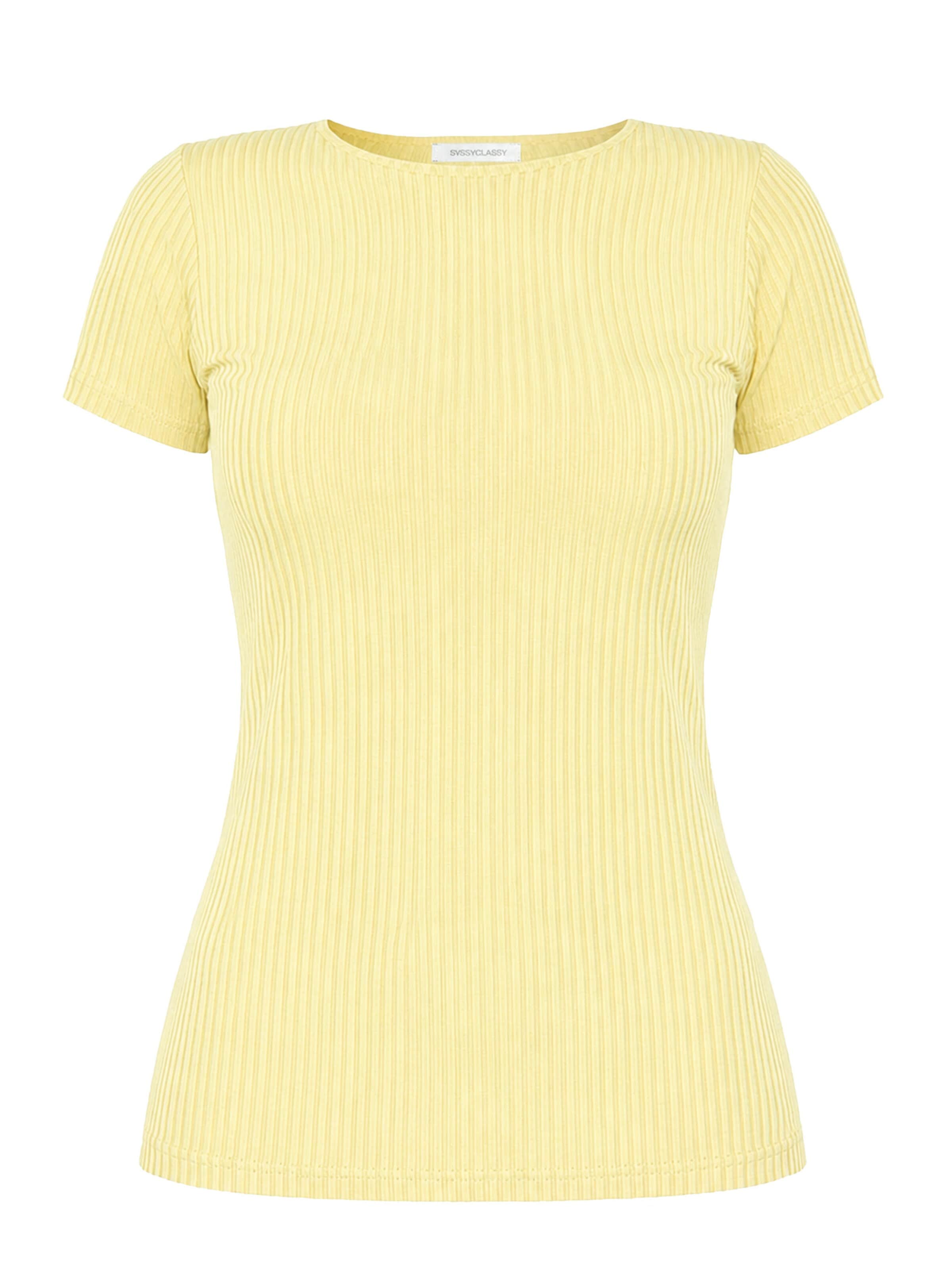 SASSYCLASSY Shirt in Yellow: front