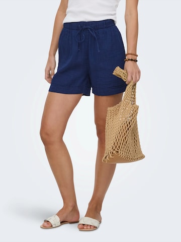 Regular Pantalon 'ONLLEONI' ONLY en bleu : devant