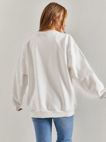 Bianco Lucci Sweatshirt in Wit