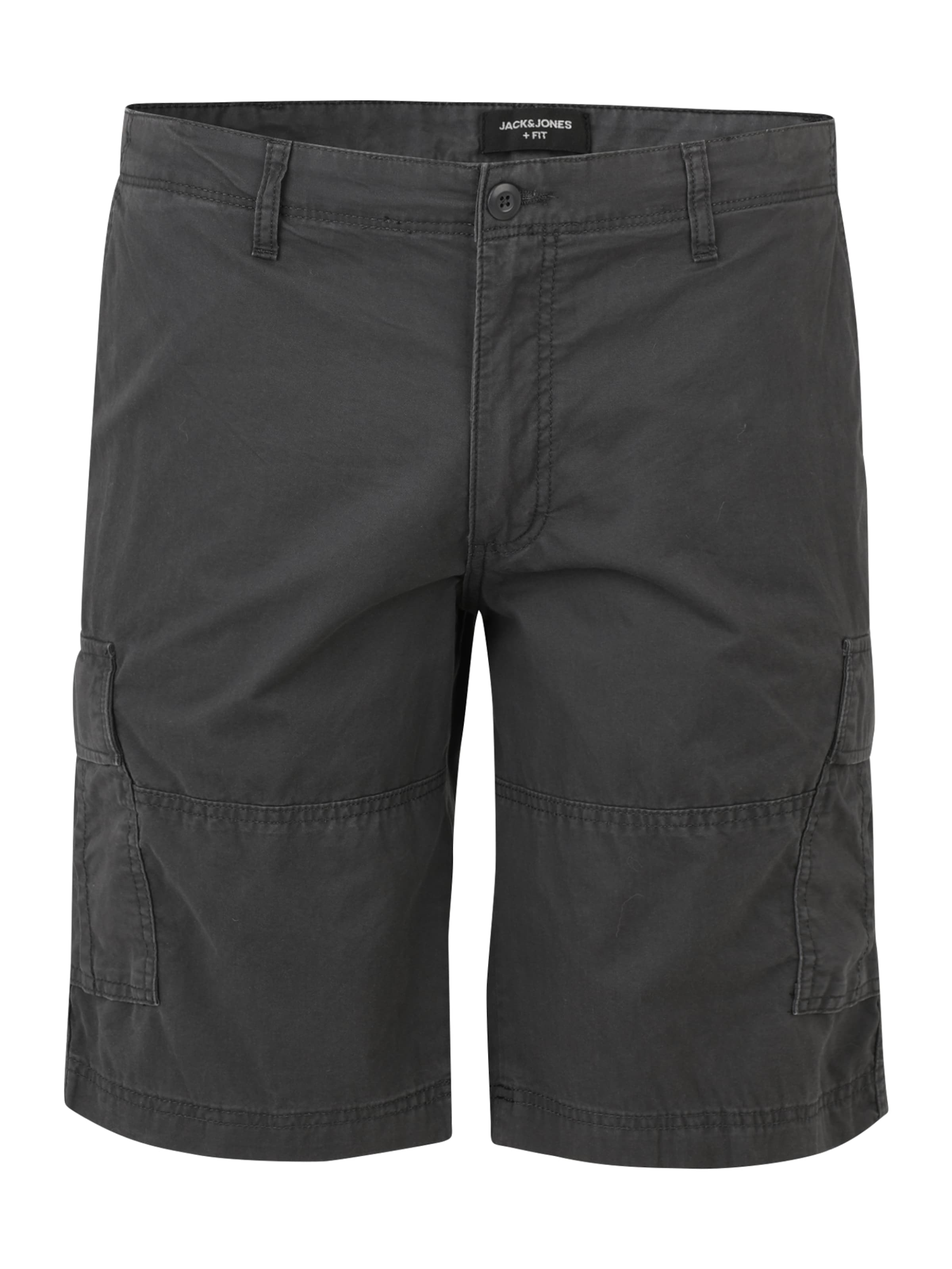 Jack & Jones Plus Szabványos Cargo nadrágok 'COLE CAMPAIGN' - szürke: elől