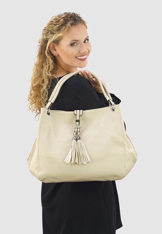 HARPA Shoulder bag 'UZAY' in Beige: front
