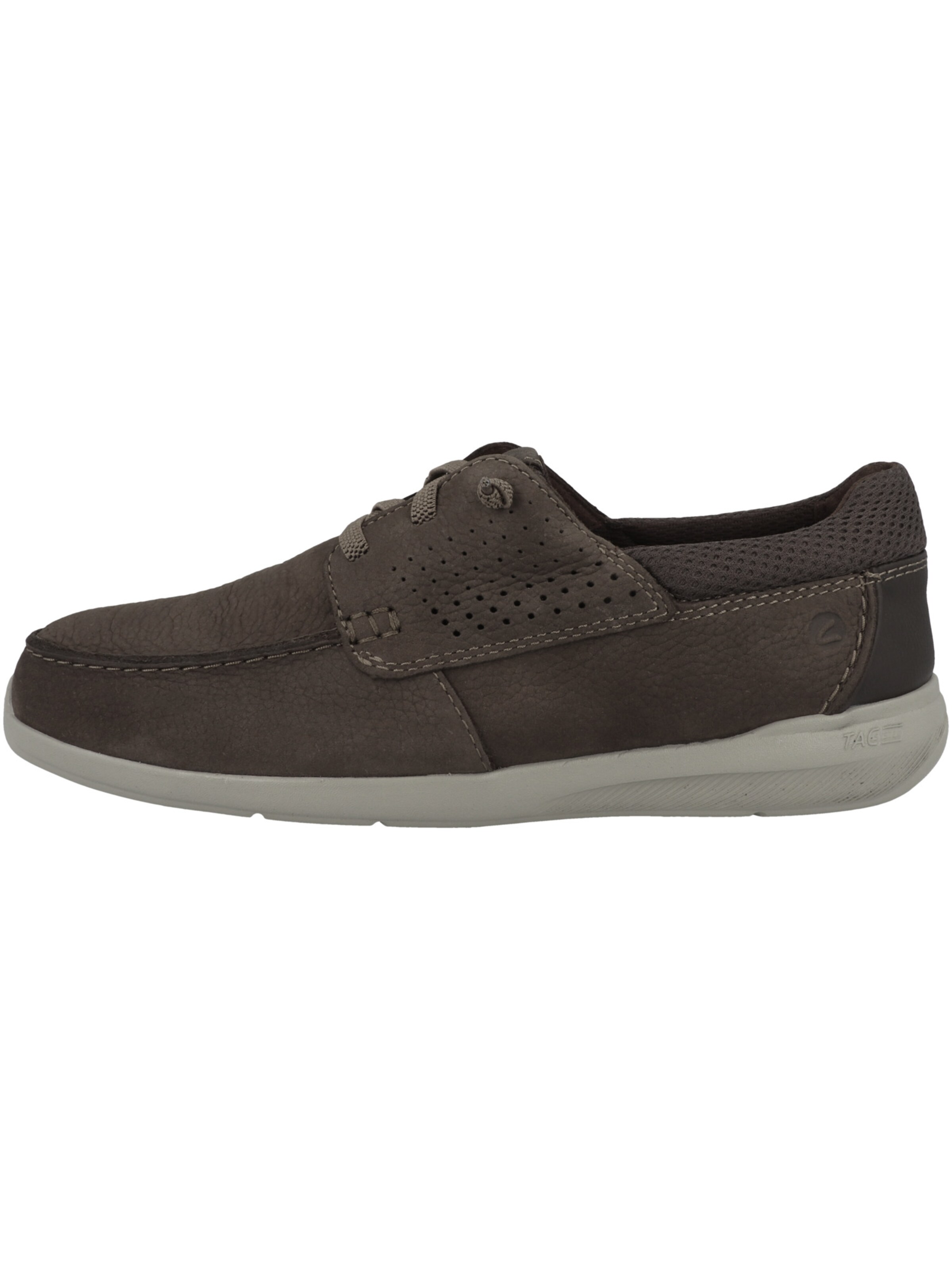 CLARKS Schnürschuh 'Gorwin Moc' in Braun
