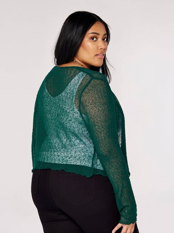Cardigan Apricot en vert