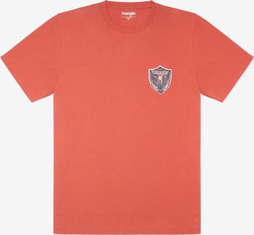 WRANGLER T-Shirt 'Americana' in Orange: Vorderseite