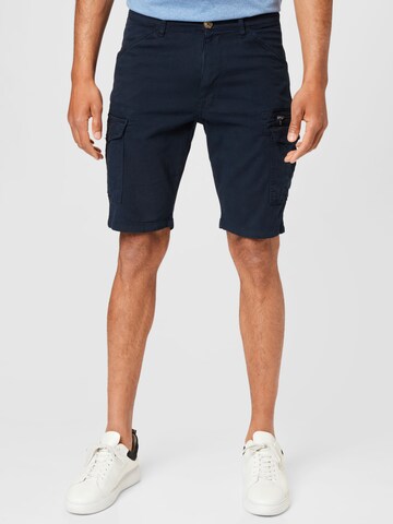 Marcus Regular Cargo Pants 'Kasper' in Blue: front