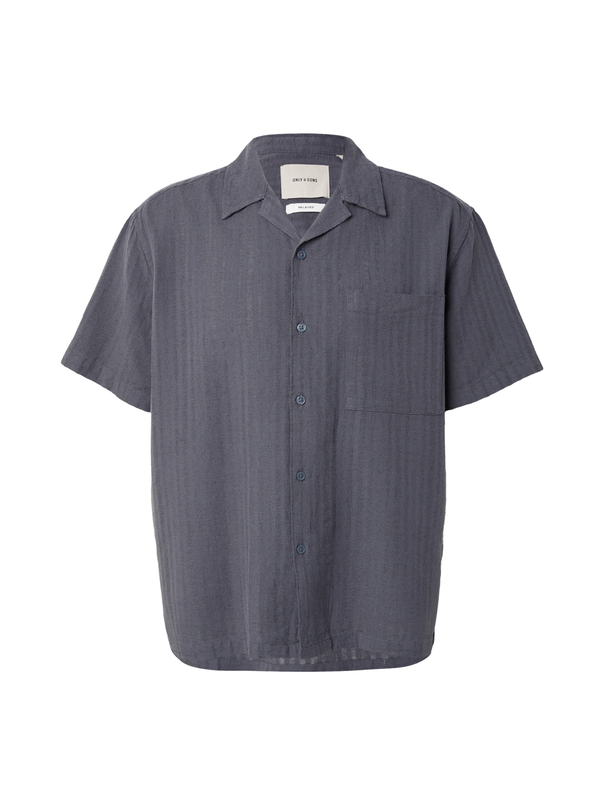 Only & Sons Chemise 'ONSVENTO' en S en gris foncé, Vue avec produit