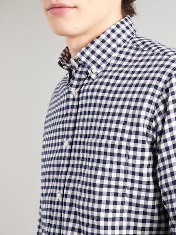 UNITED COLORS OF BENETTON Regular fit Button Up Shirt in Blue